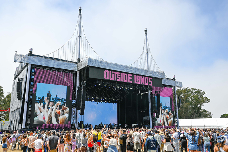 The Lands End main stage at the 2023 Outside Lands Festival. Photo by Steve Jennings