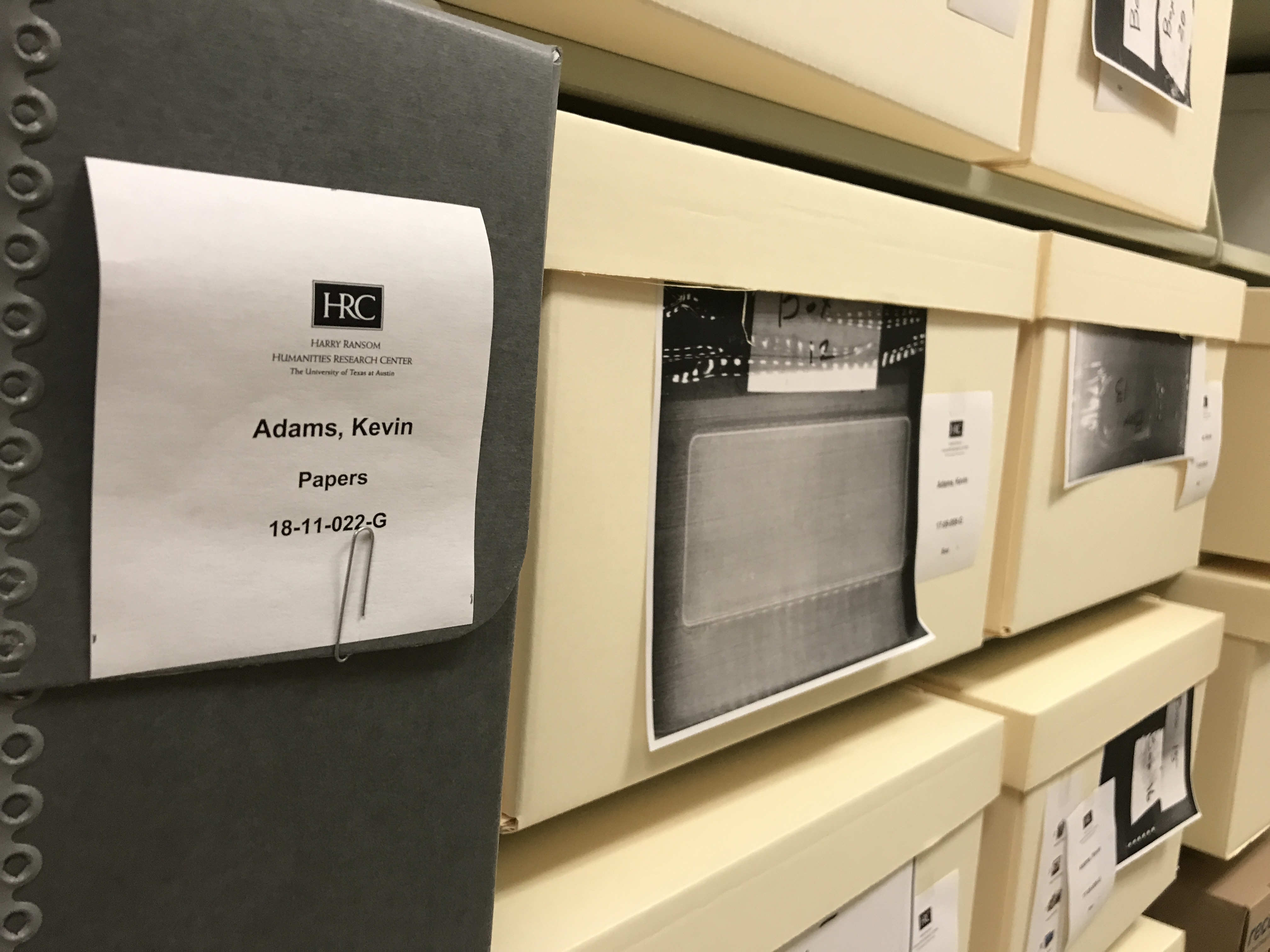 Kevin Adams Papers at the Harry Ransom Center