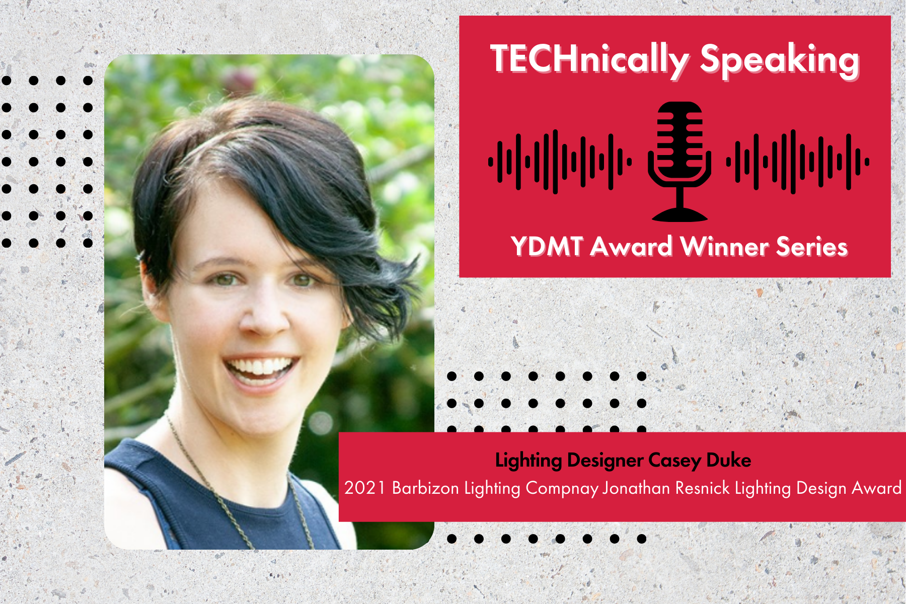 2021 YDMT Award Podcast Casey Duke Graphic