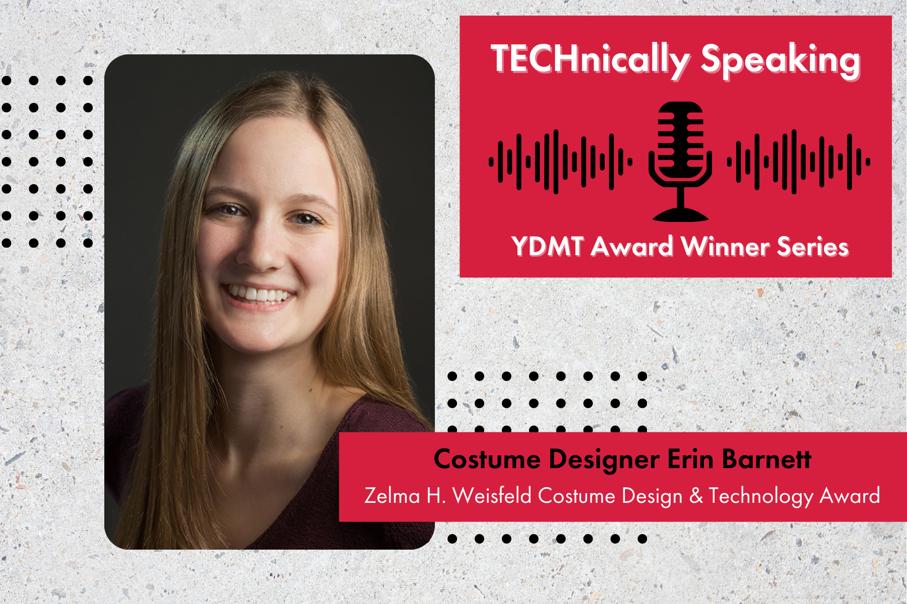 2021 YDMT Award Podcast Erin Barnett Graphic