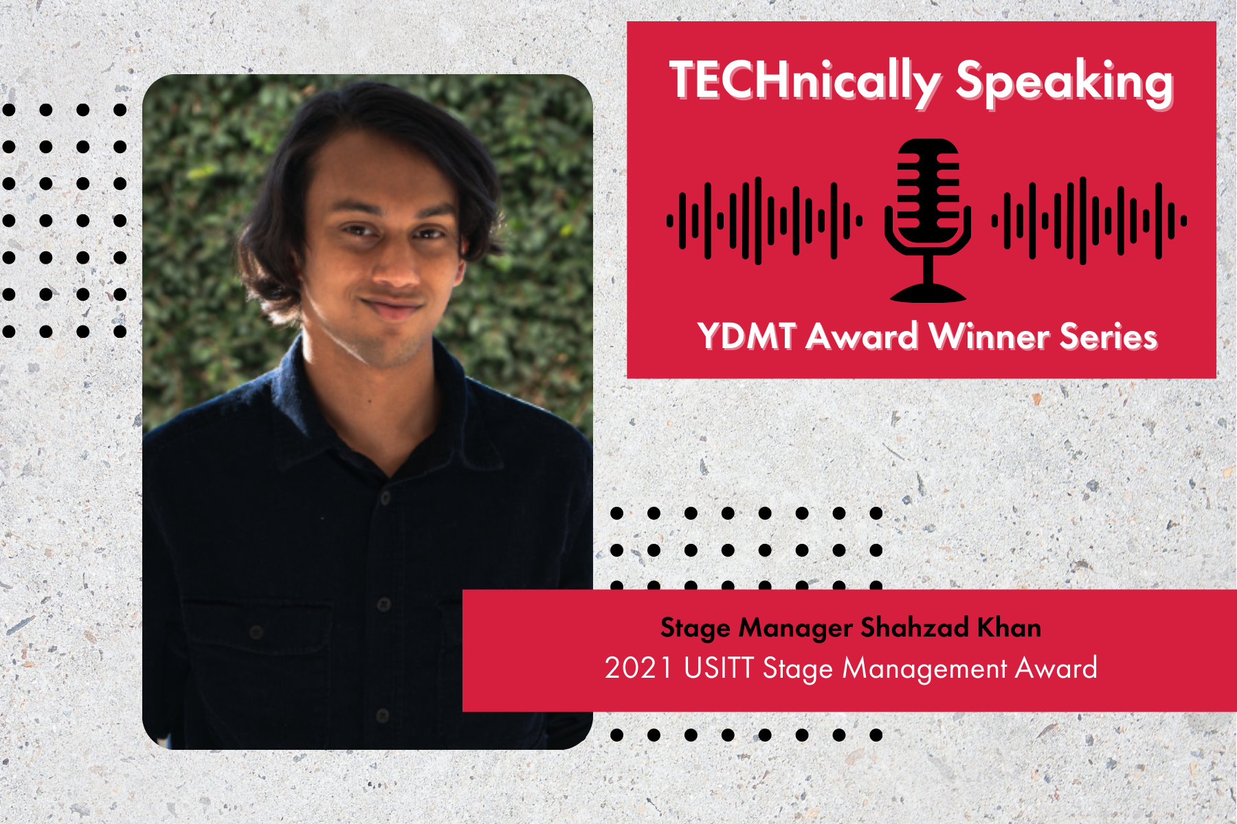 2021 YDMT Award Podcast Shahzad Khan Graphic
