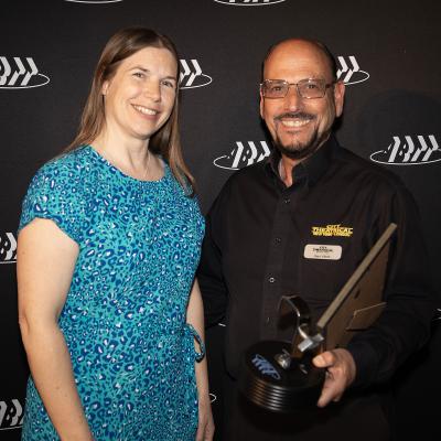 ABTT CEO Liz Sillett and Gary Vilardi of City Theatrical (ABTT)