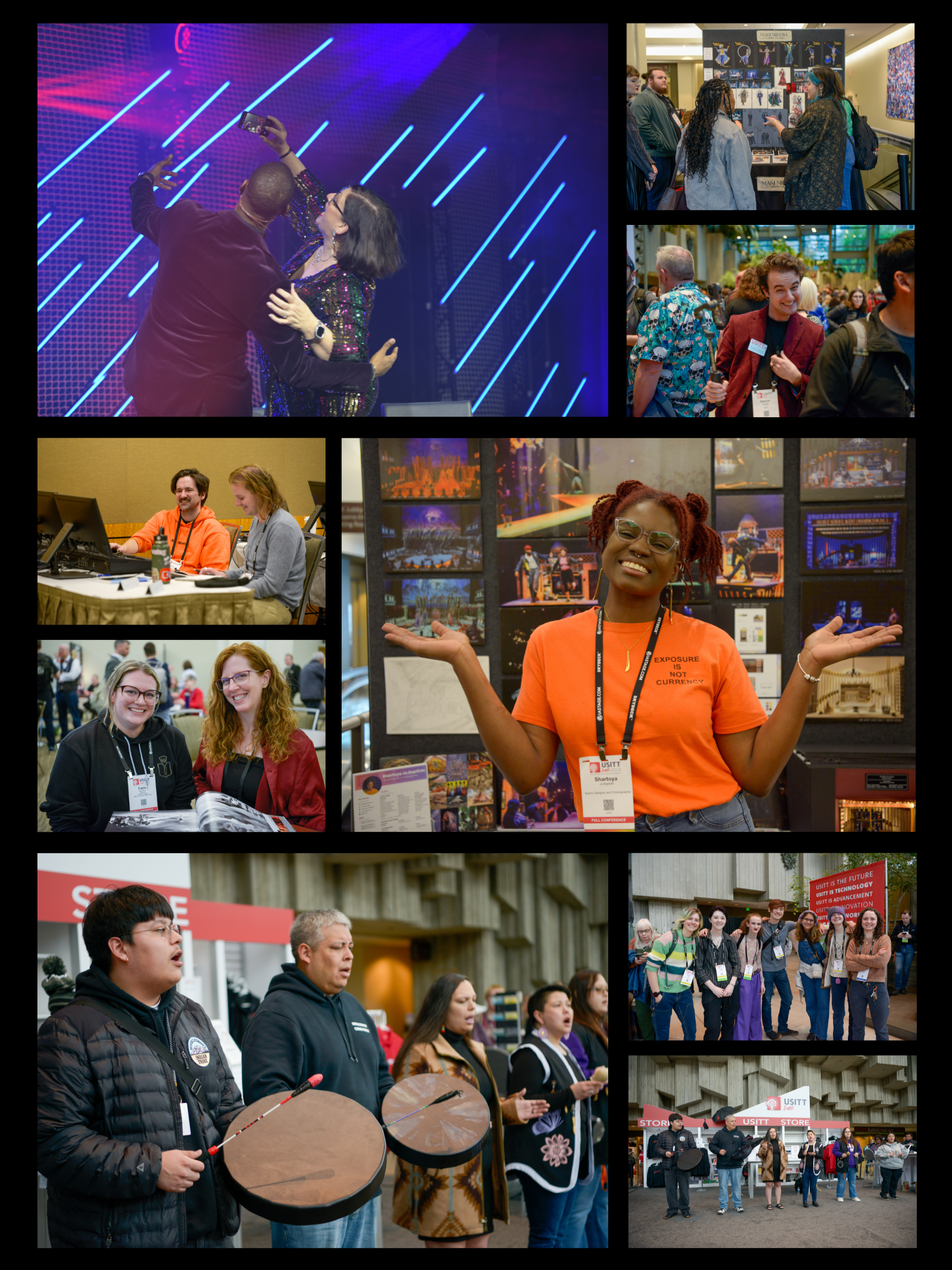 Collage of USITT24 2