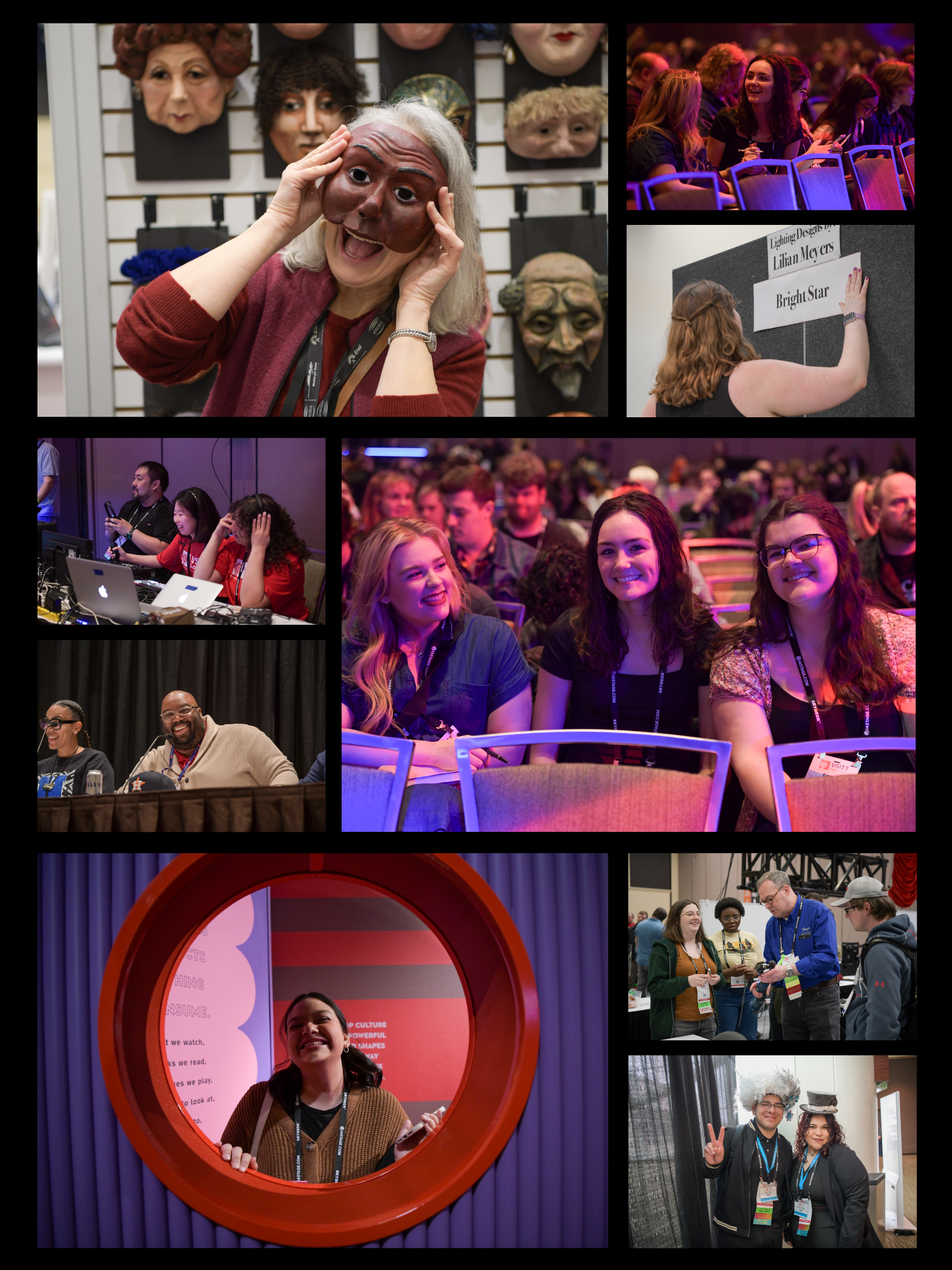 Collage of USITT24 4