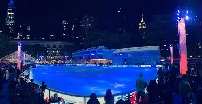 Diana Kesselschmidt Makes Magic at Bryant Park Winter Ice Rink with Chauvet Professional