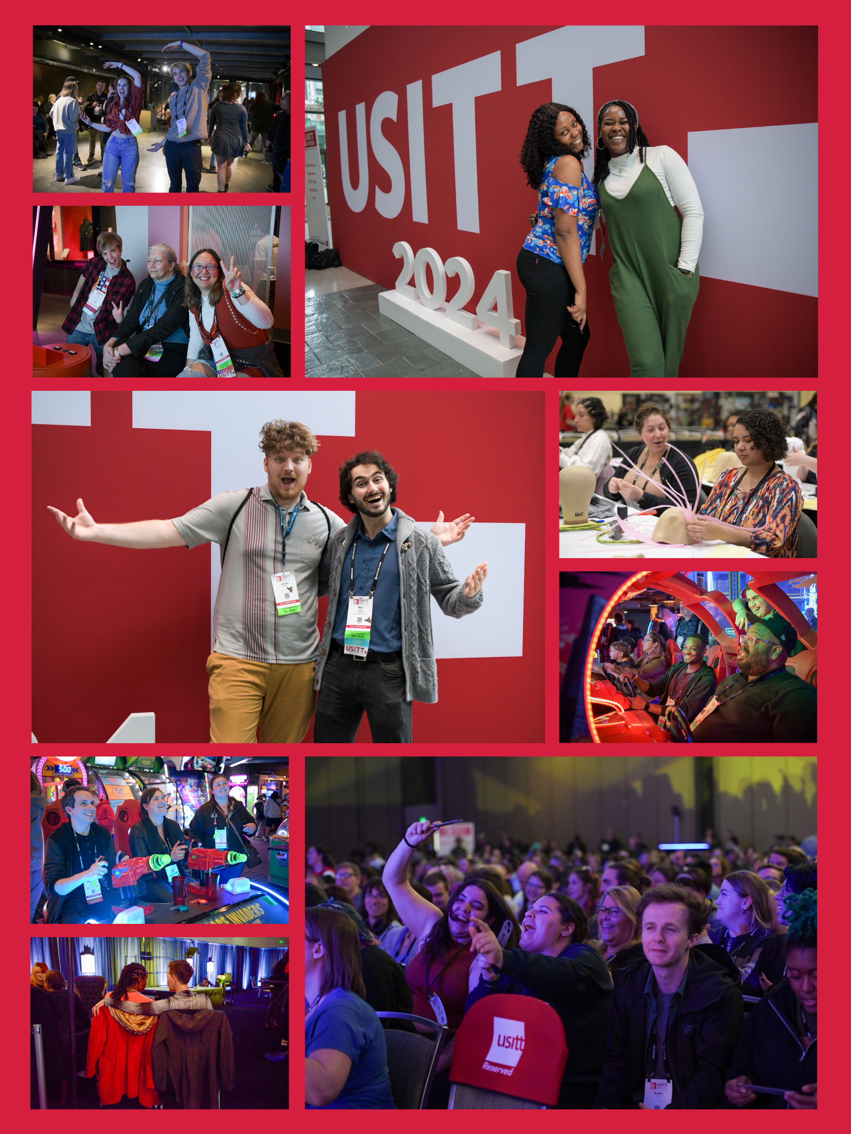 Collage of USITT24 5