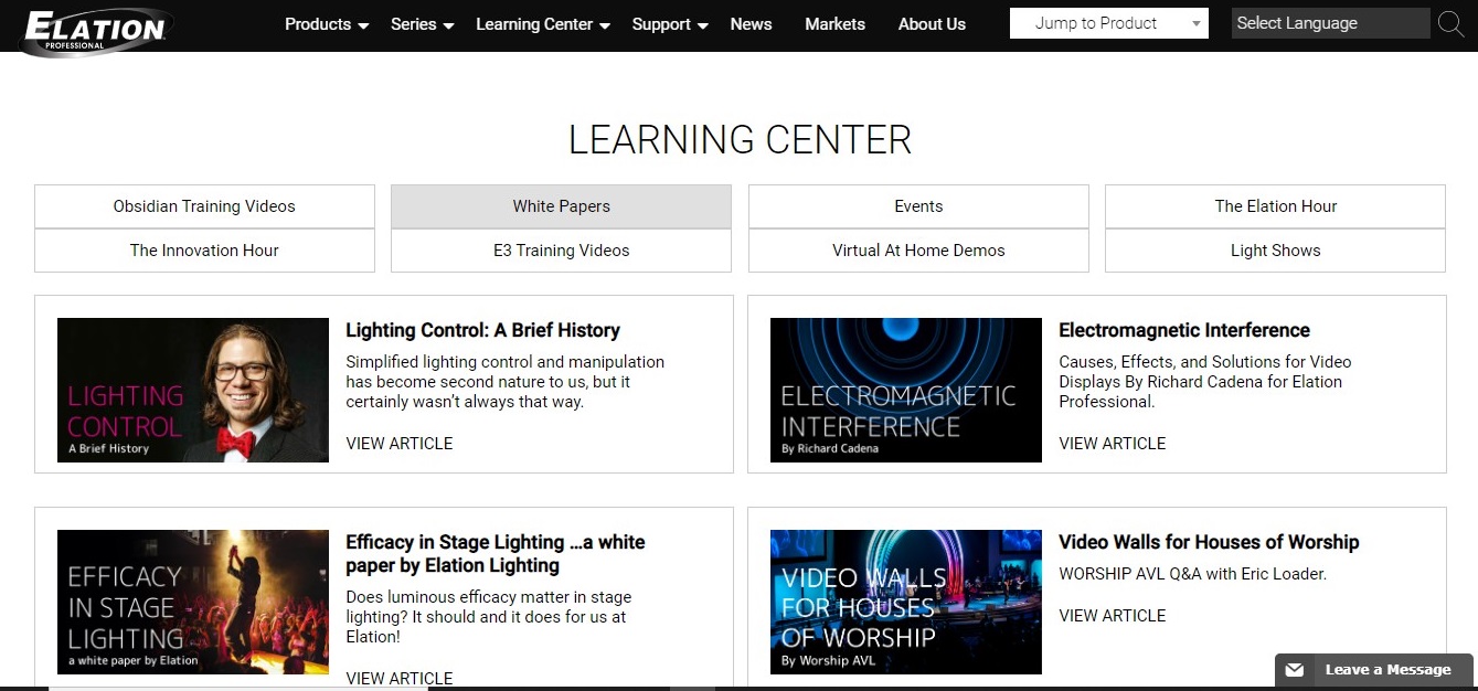 Elation Online Learning Center