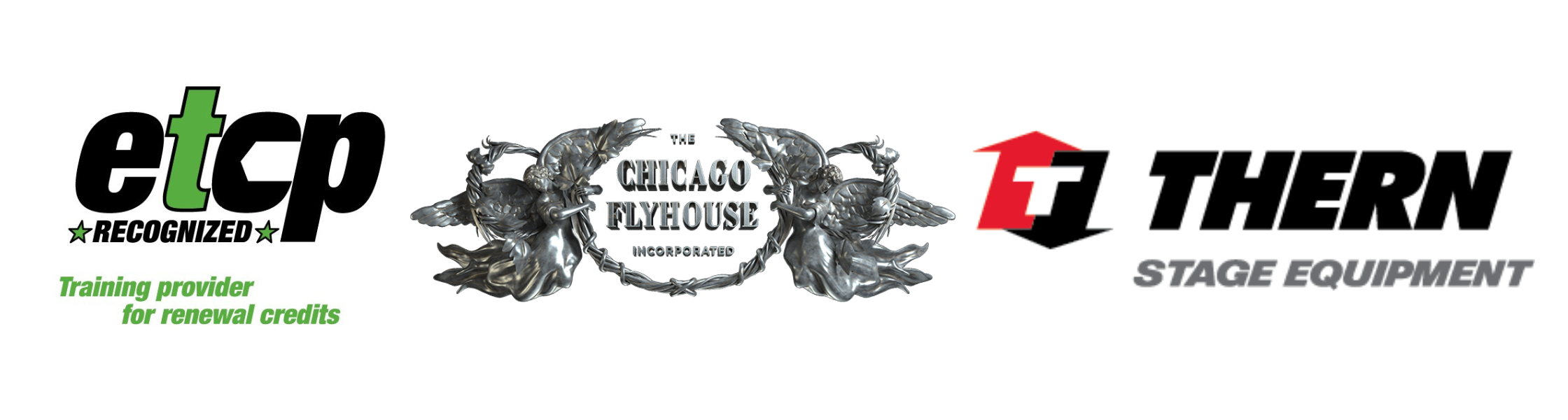 ETCP, Thern, and Chicago Flyhouse sponsor logos