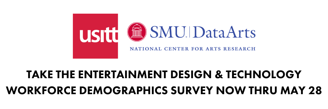 National Demographics Survey Graphic with Both USITT and DataArts Logos