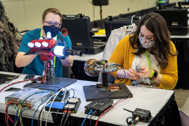 people participating in a hands on lab