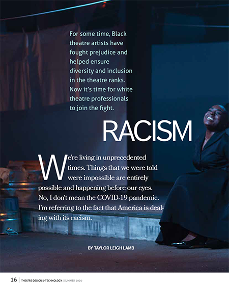 Racism in the Theatre TDT Summer 2020