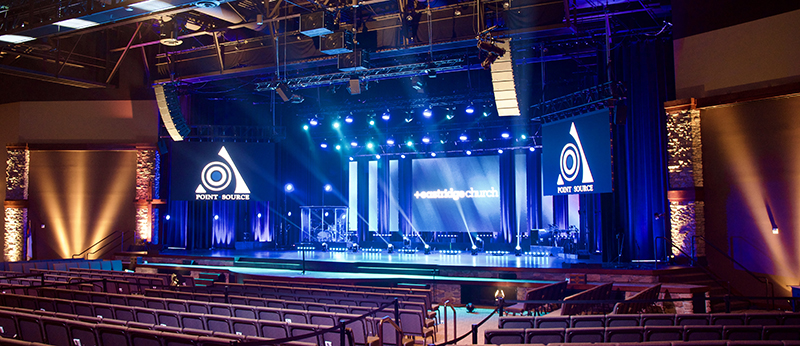 Stage at Eastridge Church.