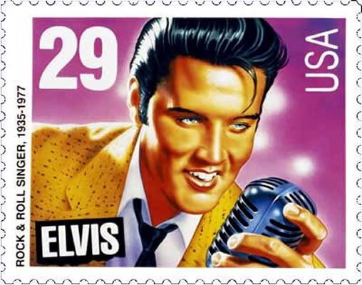 The 29-cent Elvis stamp issued by the U.S. Post Office in 1993 featured Shure’s Unidyne microphone.