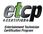 ETCP certified entertainment technician training logo