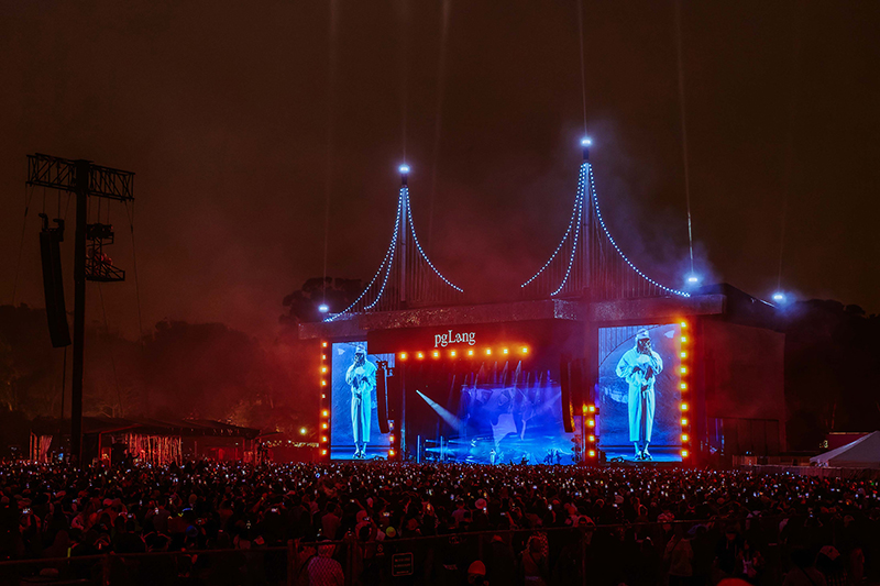 The Lands End main stage at the 2023 Outside Lands Festival. Photo by Steve Jennings