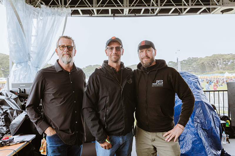 From left, Derek Featherstone, UltraSound CEO; Tom Lyon, UltraSound Senior Systems Engineer; Michał Kacunel, UltraSound Systems Engineer
