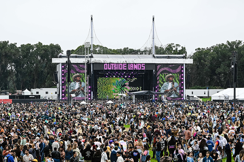 The Lands End main stage at the 2023 Outside Lands Festival. Photo by Steve Jennings